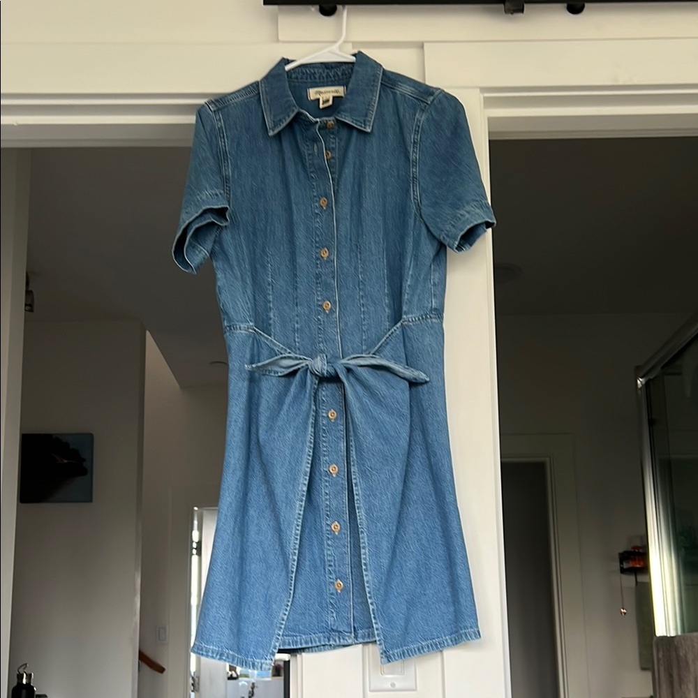 Madewell Denim Button-Up Dress